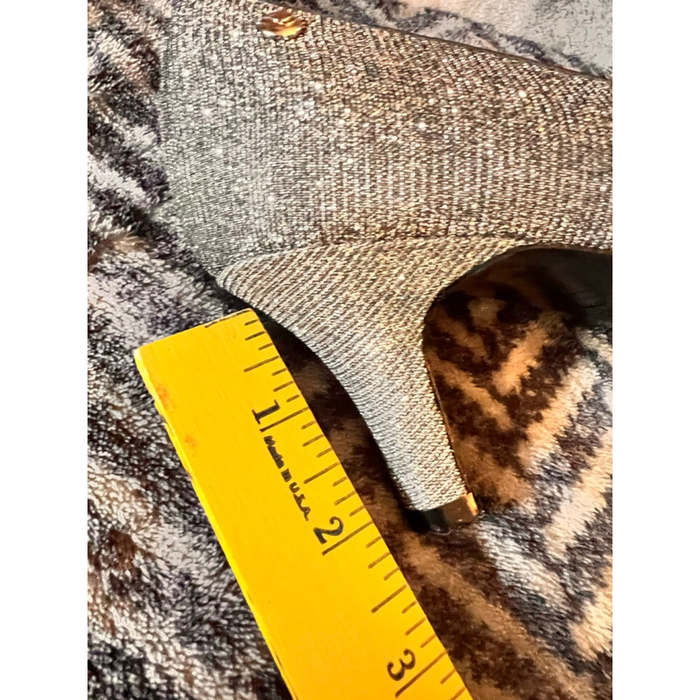 Women's LifeStride Silver Glitter Heels Size 8 - Picture 9 of 10